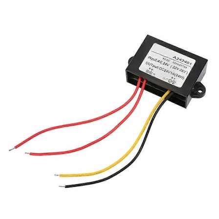 AC 22-28V till DC 24V Buck Converter AC-DC Nedtransformator Strömförsörjningsmodul (1A)