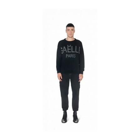 Gaëlle Paris Man Shirt Logo Gbu2936 Sort, Herre Sweatshirts