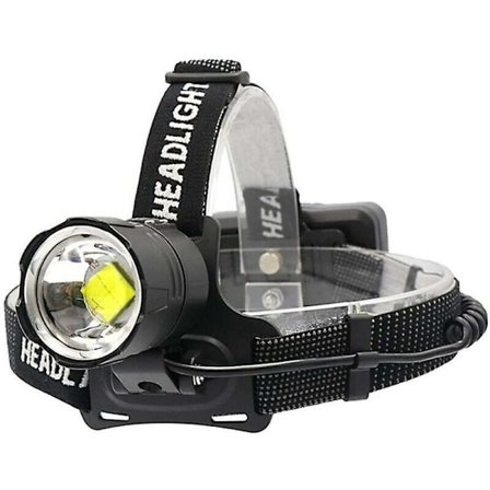 10000 Lumens Uppladdningsbar LED-pannlampa XHP70.2 Kraftfull Pannlampa Hög Effekt Arbetslampa Zoombar Huvudlampa för Fiske Grottforskning Jakt