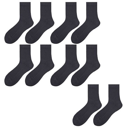 Herresokker til kjole og bukser - premium bambus, lugt mørkegrå KLB