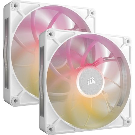 Corsair iCUE LINK RX140 RGB MAX Vifte 2pk (hvit) 140mm, 300 – 1600 RPM ±10%, 10 - 31 dBA