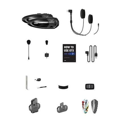 Motorcykel Intercom, Bluetooth 50 Anslutning, Enknappsparning, Dubbelpack 2 st