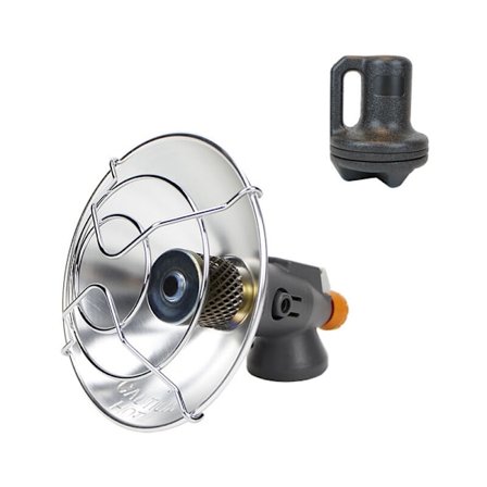 Portabel 2-i-1 Butangasvärmare för Inomhus- och Utomhusbruk - Mini Radiant Utrymmesvärmare för Camping