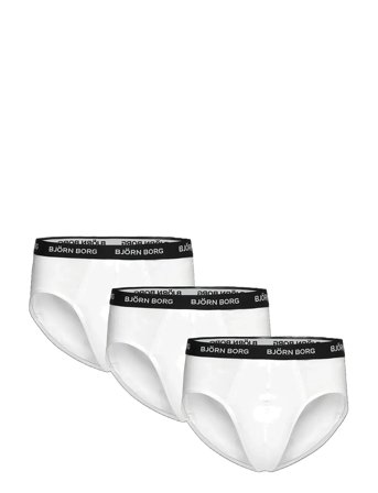 Cotton Stretch Brief 3P White Björn Borg