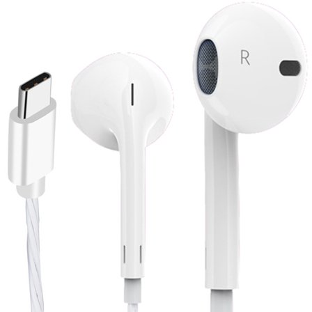 Slittåliga Type-C In-Ear Hörlurar