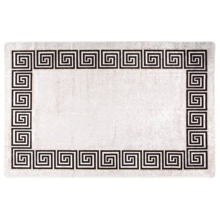 vidaXL Matta tvättbar 160x230 cm ljusbeige halkfri