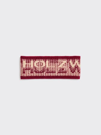 Holzweiler - Ski Logo Wool Headband - Burgundy Mix - One size