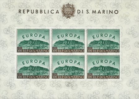 San Marino 1961 - MICHEL 700 - Miniark - Ubrugt
