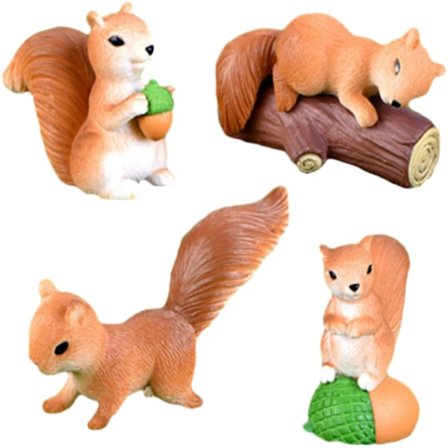 Miniature Egern Havefigur Mini Egern Dyrefigurer Fe Havetilbehør