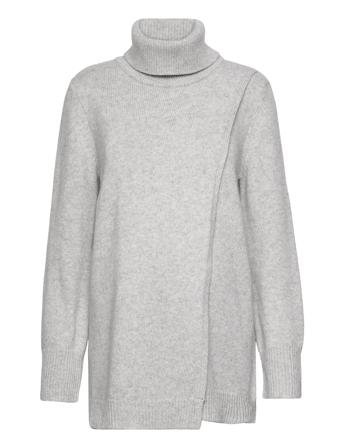 Wool Turtleneck Tunic Høyhalset Pologenser Grå Boob*Betinget Tilbud
