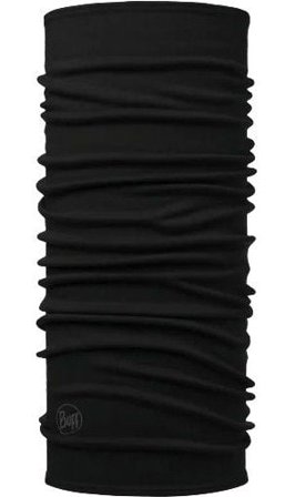 Buff Midweight Merino Wool Solid Black