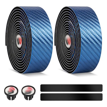 Cykelstyrbånd, racerstyrbånd, styrbånd 2 ruller med tilbehør, til racercykler og cykling