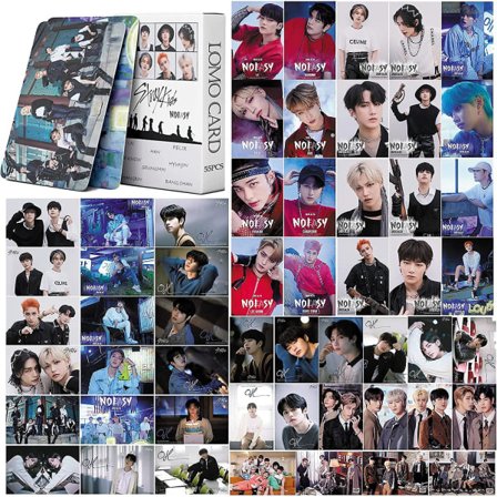 55 stk Stray Kids Lomo-kort No Easy Album Foto-kort Nytt Album Postkort Stray Kids Album Noeasy Kort Gave til Fans Datter