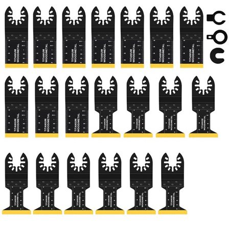 Sågblad till multiverktyg 23-pack – för trä, metall och plast