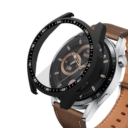 Huawei Watch GT 3 (46mm) hårdt cover med hærdet glas - Sort