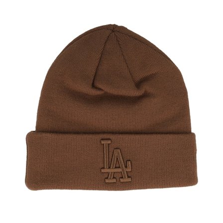 New Era - MLB Brun cuff Beanie - Los Angeles Dodgers League Essential Brown Cuff @ Hatstore