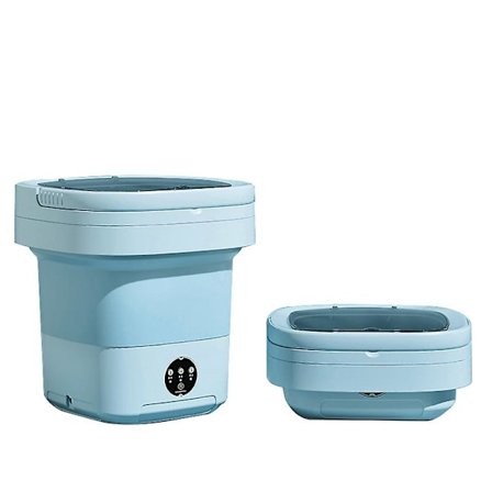 (Særligt Tilbud) Bærbar Vaskemaskine, 11L 2 i 1 Sammenklappelig Vaskemaskine og Centrifuge