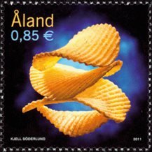 Åland - Kartoffelchips - Postfrisk frimærke