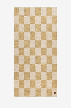 KM Home - Matta i ull Chessie - Gul - Ullmattor - 75X200 - Från Homeroom
