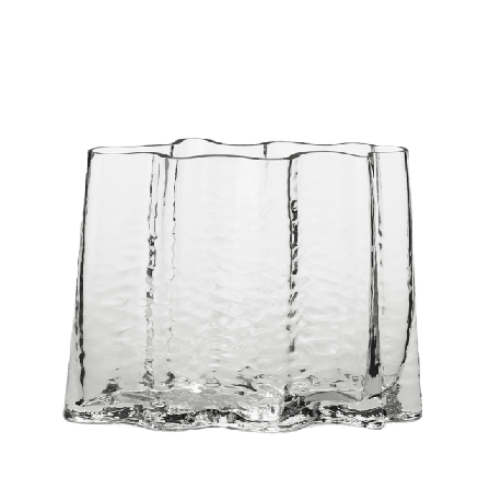 Cooee Gry Wide Vase 24cm Clear Vaser Transparant 24