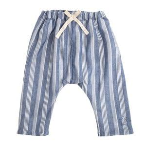 Tocoto Vintage Blue Striped Trousers 18 Months - Bottoms - 18 months - Blue