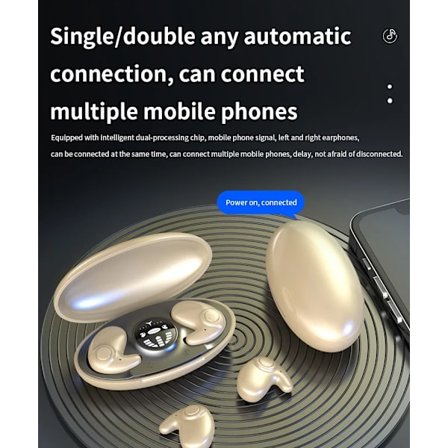 Sande True Wireless Bluetooth Høretelefoner MD538 Smart Støjreduktion LED Display til iPhone Android