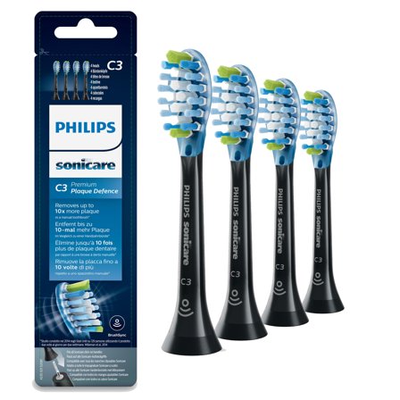 Philips Sonicare C3 Premium HX9044 Plaque Control - utskiftningsbørstehode - svart