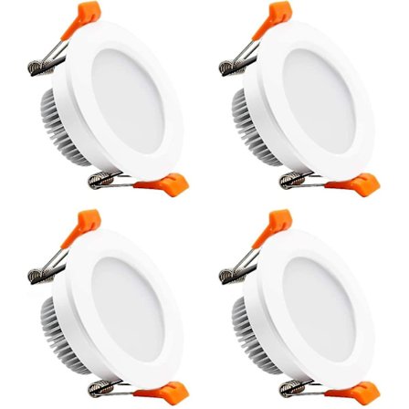 2 Tums LED Downlight, Inbyggd Belysning Dimbar Taklampa 4st