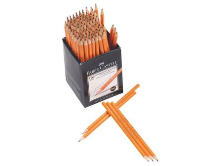 FABER-CASTELL Blyertspenna, Bonanza, HB-stift, sexkantig pennkropp, orange 100/fp - Lyreco - Skola och förskola - Pennor och tillbehör - Blyertspennor