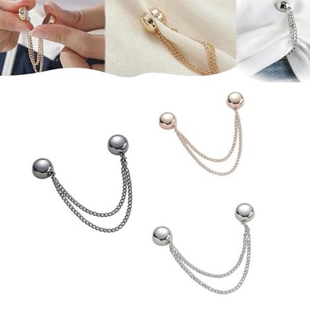 ING 3-delat Set - Modeklämmor - Magnetiska Klädnypor - Mini Magnetisk Brosch