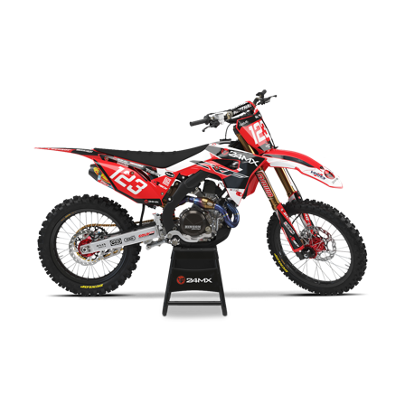 ENJOY 24MX Komplett Dekalkit med Nummerplåtsdekaler - Honda CRF 80F 2004-2009