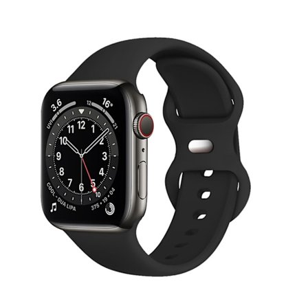 Kompatibel med Apple Watch-armband 42 mm/44 mm/45/46 mm (ML), för Apple Watch Series 10 9 8 7 6 5 4 3 2 1 SE, Svart