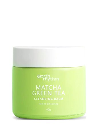 Earth Rhythm Cleansing Balm With Matcha Green Tea - Green - 60 g