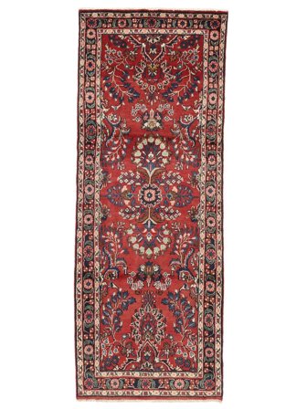 Hand Knotted Persian Lillian Rug 85X225 Dark Red/Black