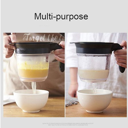 Fedtseparator med bundudløb Fedtdispenser Sovsesi 1000ML Hjem Køkken Hotel Ny