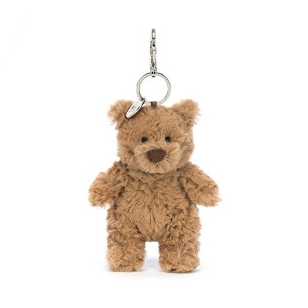 Jellycat Bartholomew Bear Väskberlock - Längd: 5cm x Bredd: 6cm x Höjd: 12cm