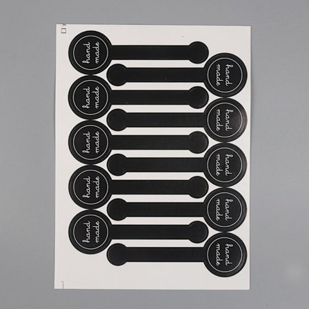 Håndlagde etiketter Håndlagde klistremerker Matbakeetiketter