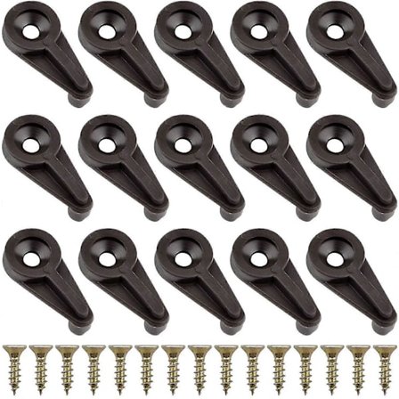 50-delars glassklemmasats, 4 mm glassklämma glasskåpsklämmor skruvar