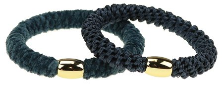 Senze Vævede Elastikker Navy, Hår, Hårpynt, Hårelastikker