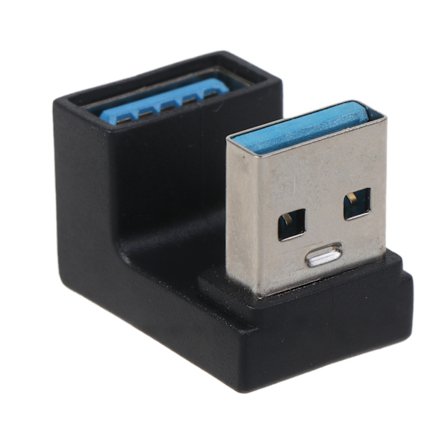 USB 3.0 Hann til Hunn Adapterkontakt USB 3.0 Header 180 Grader Opp Ned