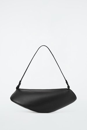 COS Women's Cove Clutch Bag Leather in Black