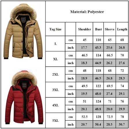 HERRE Vinterbomuldsjakke med Hætte Casual Mænd Casual Lynlås Jakke Aftagelig Hætte Blå