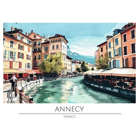 Världsstäder Affisch/Poster/Print/Tavla Storlek 50×70 CM