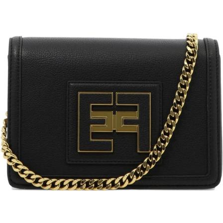 Elisabetta Franchi - Axelremsväskor - Svart - Dam - Storlek: One Size, Dam, Storlek: ONE SIZE