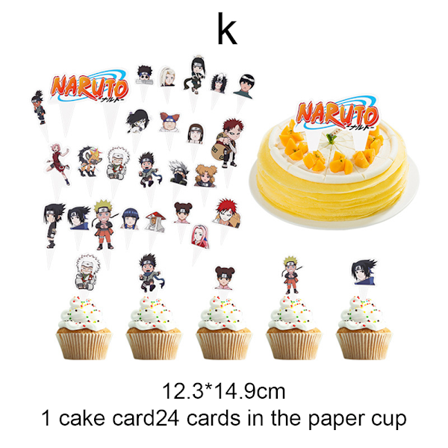 Naruto Party Supply Japansk anime-tema printed festdekor
