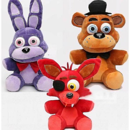 Five Nights At Freddys Fnaf Horror Game Plushie Toys Plush Doll Kids- [DB]