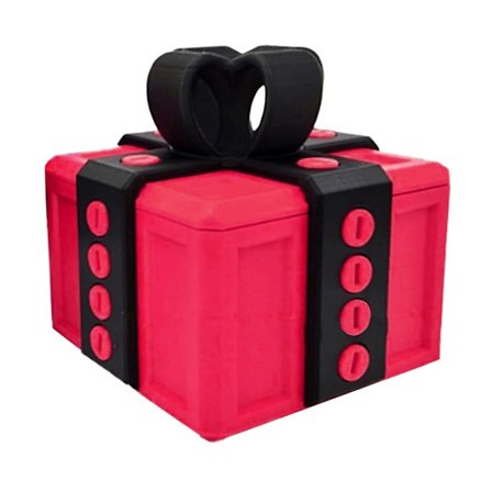 Irriterende Gaveæske, Irriterende Gaveæske med Skruer, Jokeæske med Skruer, 3D-printet Gaveæske, Sjove Gaveæsker