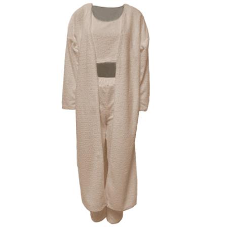 Dam 3 Delar Enfärgad Crop Top+ Cardigan + Bodycon Pants Camel S