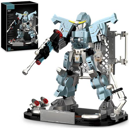 Ismaskin Byggmodell Leksak för Barn, Cool Joint Rörlig Mech Display Set med Exklusiv Display Stativ, Födelsedagspresenter för Pojkar 8-12(428PCS)