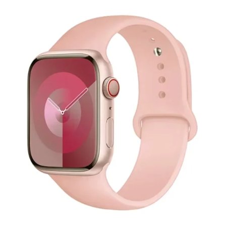 Lämplig för Apple Watch Smart Watch Iwatch3/4/5/6/7/8/Se Generation Ultra Klockarmband Fritt Justerbart Enfärgat Silikon M